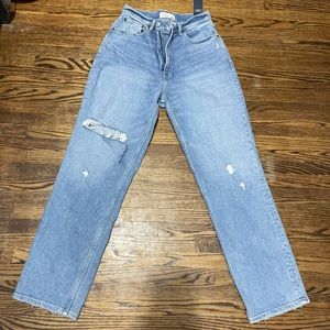 Abercrombie & Fitch The 90’s Straight Ultra High Rise Curve Love Jeans